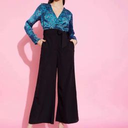 KASSUALLY Blue & Black Printed Jumpsuit-picture-20