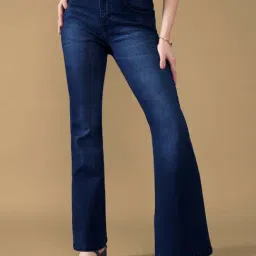 Dolce Crudo Blue Flared Fit Jeans-picture-35