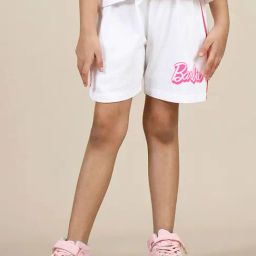 Kidsville Barbie Printed Shorts For Girls-image-67
