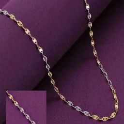 Kai Jewel Multicolour Sterling Silver Rolo Chain Layered Necklace-33