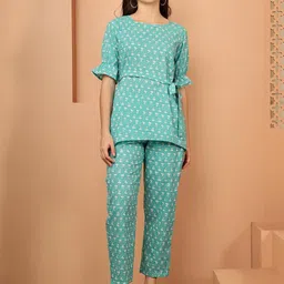 JABAMA Women Green Co-Ords-image-4