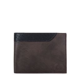 Greywood Men Brown Colourblocked Leather Two Fold Wallet-image-83