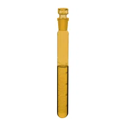 ABGIL Test Tube with Stopper Graduated Type 250 ml Amber Borosilicate Glass, TT-AC-563-10-19
