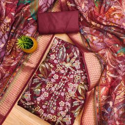 LeeliPeeri Designer Printed Unstitched Dress Material-image-88