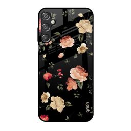 QRIOH Floral Printed Samsung Galaxy M15 5G Glass Back Case-image-50