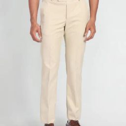 Arrow Beige Regular Fit Trousers-image-57