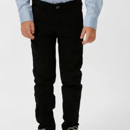 Kate & Oscar Kids Black Solid Trousers-picture-0