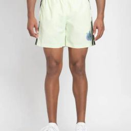 Adidas Originals Green Regular Fit Striped Sports Shorts-image-25