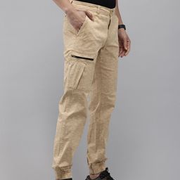 Wildcraft Men Geometric Printed Joggers Trousers-image-50
