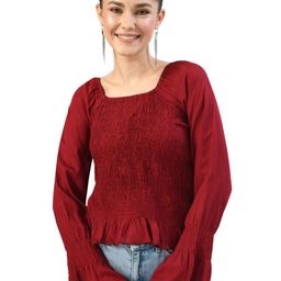 AGARU Bell Sleeve Top-image-5