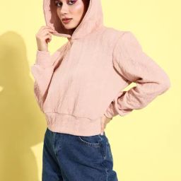 Anvi Be Yourself Peach Crop Sweatshirt-picture-39