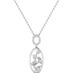 SHINE ETERNAL Lab Grown Diamond 18k (750) White Gold Pendant for Women-picture-37