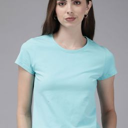Van Heusen Women Radiance Solid Crew Neck Short Sleeve Lounge T-Shirt-image-51