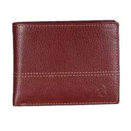 Kara Maroon Formal Leather Bi-Fold Wallet For Men-picture-11