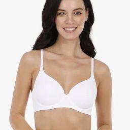 Amante White Under Wired Padded T Shirt Bra-image-23