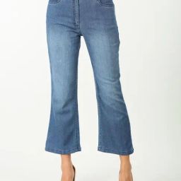 Mustard Blue Cotton Slim Fit Mid Rise Jeans-picture-15