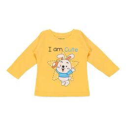Bodycare Kids Yellow Printed Full Sleeves T-Shirt-image-48