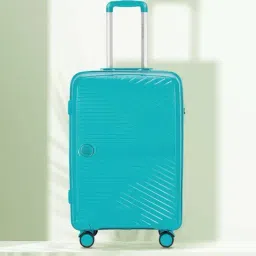 Nasher Miles Bruges Hard-Sided Polypropylene Check-in Luggage Teal 24 inch |65cm Trolley Bag-image-71