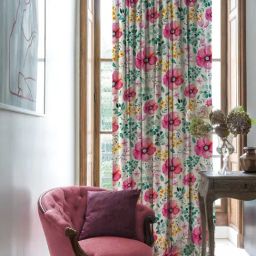 SPACES DRAPE STORY Elegent Multicolor Polyester 9 ft Long Door Curtain - Set of 2 image 3