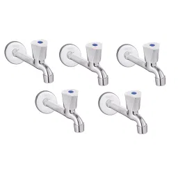 FLO Long Body Tap Stainless Steel Chrome Finish Silver, Fst_Acura_LB_5 (Pack of 5)-15