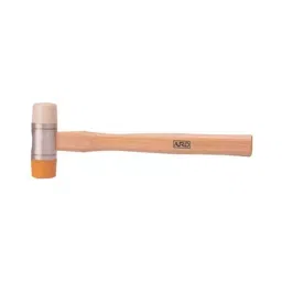 ARO Round Double Face Wood Handle Soft Hammer 32 mm, LSW12-31