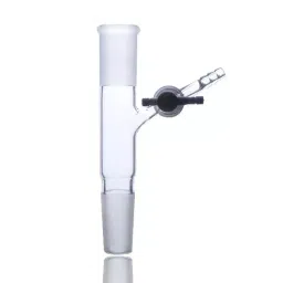 ABGIL ABG346 Borosilicate Glass Vacuum Flow Control "PTFE" Stopcock At Angle and Two Way AdapterB-55-18