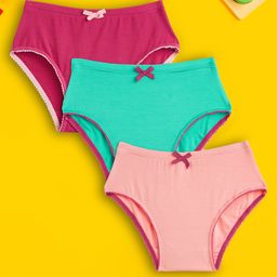 XY Life Pack Of 3 50% Moisture Absorbent Antimicrobial Hipsters - Pink & Green-image-75