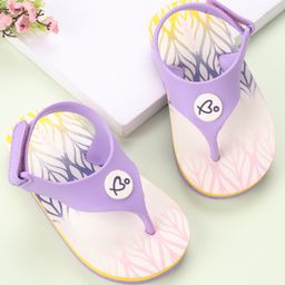 Babyoye Flip Flops with Velcro Closure - White-picture-5
