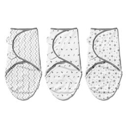 Infancy Dreams Baby Cotton Swaddle Wraps - Grey Edition-picture-17