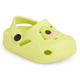 Chiu Pear Applique Detailed Perforated Clogs - Yellow-image-37