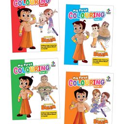 Chhota Bheem My First Colouring Books, Set of 4 Books - English-0