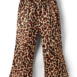 CrayonFlakes Knit Leopard Printed Flared Leggings - Brown-picture-39