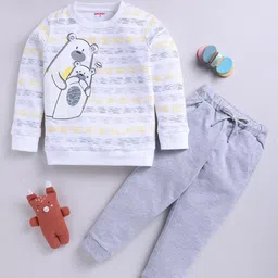 MIMINO Boys Printed Round Neck Sweatshirt With Joggers-picture-18