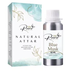 THE RUPAWAT Perfumery House Blue Musk 100% Natural & Pure Alcohol Free Attar - 50 ml-image-66