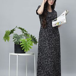 QUIRA Printed Maxi Nightdress-image-41