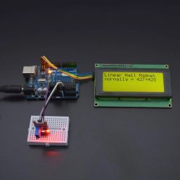 Display the Magnetic Field value on 20*4 LCD using Linear Hall Magnetic Module - KT620Display the Magnetic Field value on 20*4 LCD using Linear Hall Magnetic Module - KT620-11