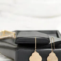 Goldnera Brass Contemporary Drop Earrings-32