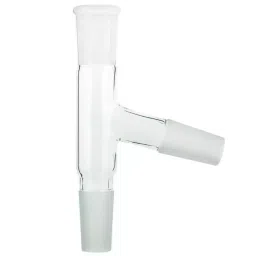 ABGIL ABG376 Borosilicate Glass Distillation Adapter with Two Cone and One - (B-24) Cone (B-24)-3