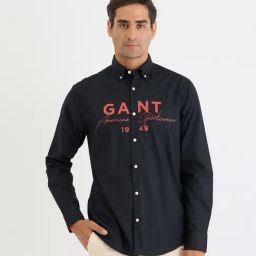 GANT Black Regular fit Printed Shirt-picture-27