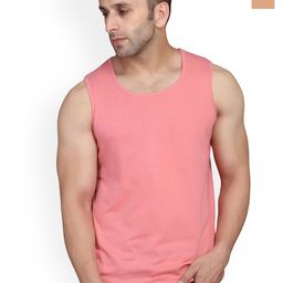 SLOWLORIS Pack Of 2 Graphic Printed Round Neck Bio-Wash Sleeveless Cotton Gym Vests-picture-23