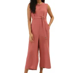 Label Ritu Kumar Blush Pink Sleeveless Jumpsuit-image-2