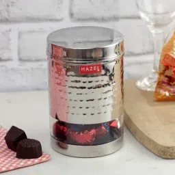 HAZEL Silver Stainless Steel Storage Containers (1350 ml) - Set of 2-image-97