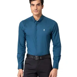 Red Tape Teal Regular Fit Shirt-image-44