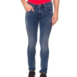 Spykar Blue Skinny Fit Low Rise Jeans-image-11