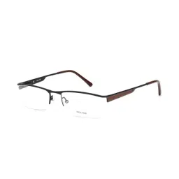 Police V8456K538EPFR Black Half Rim Rectangular Frame-picture-5