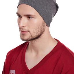 Vimal Jonney Grey Solid Beanie-picture-22