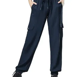 The Souled Store Navy Regular Fit Joggers-picture-1