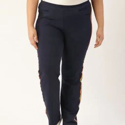 theRebelinme Navy Cotton Track Pants-image-66