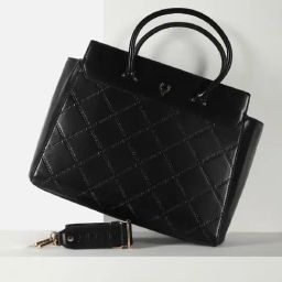 Allen Solly Black Textured Free Size Handbag-image-64