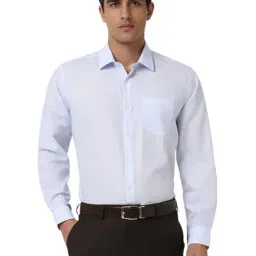 Van Heusen Blue Cotton Regular Fit Shirt-picture-23